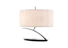 Eve Polished Chrome-White Table Lamps Mantra Shaded Table Lamps